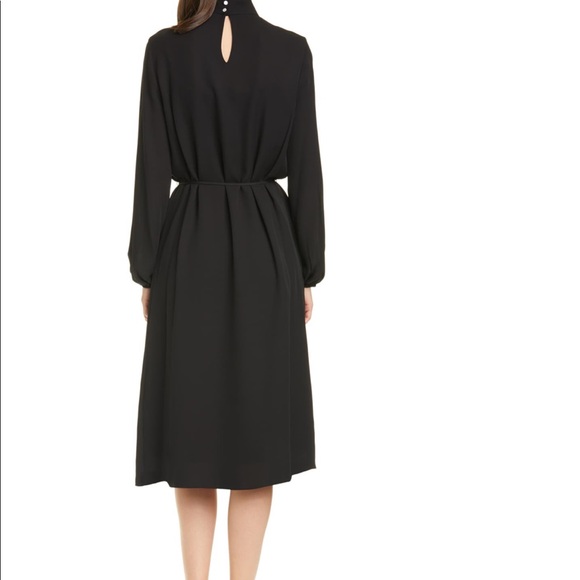 BNWT Theory Mock Neck Midi Dress - Size 4 - Picture 2 of 7